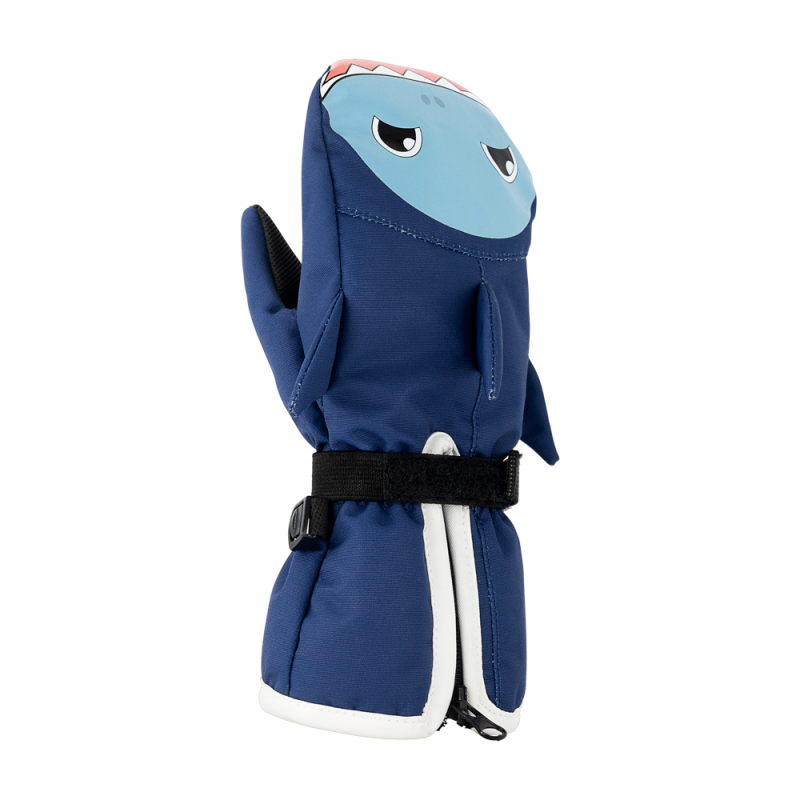 OTROŠKE SMUČARSKE ROKAVICE V MODRI BARVI Z MOTIVOM MORSKEGA PSA | BLUE | XS-S | Diel